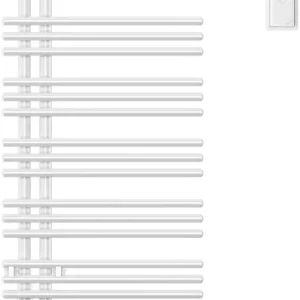 Retour Gratuit Radiateur de bain Zehnder Yucca Asym Blanc Résistance électrique à gauche